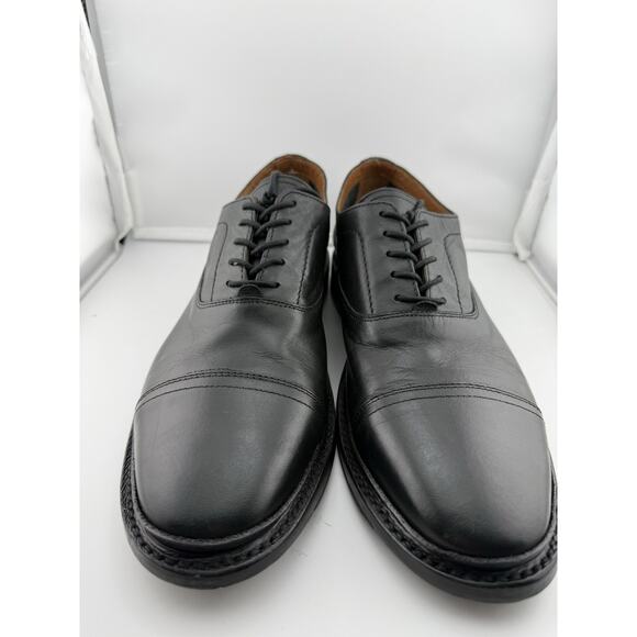 NWOB $278 Frye Paul Oxfords Men’s Size Black Leather Slip On Size 9 D main image 7